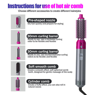 5 in 1 Hot Air Styler Comb
