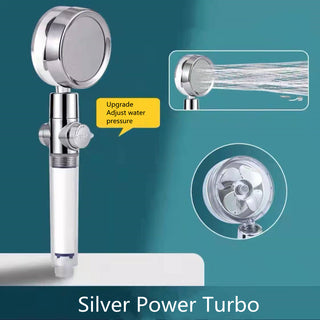 Turbo Propeller Water Saving 360-Rotating Shower Head
