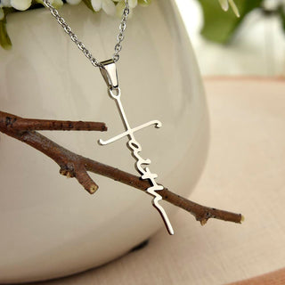 Faith Is Knowing | Faith Cross Necklace