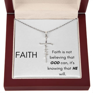 Faith Is Knowing | Faith Cross Necklace